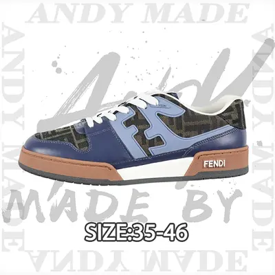 💰(370CNY) Fashion sneakers, blue-brown vintage pattern Item ID:310982