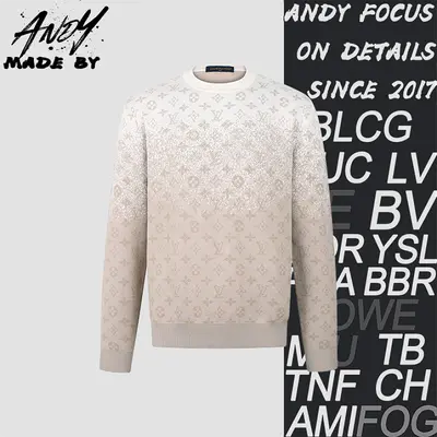 💰(290CNY) Gradient All-Over Print MONOGRAM Long-Sleeve Crewneck Item ID:110969-Z