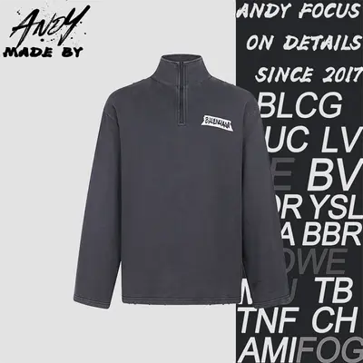 💰(280CNY) Cotton Logo Print High-Neck Sweatshirt Item ID:110976-Z