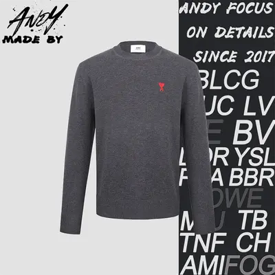 💰(169CNY) Crew Neck Wool ADC Embroidered Knit Sweater Item ID:110981-Z