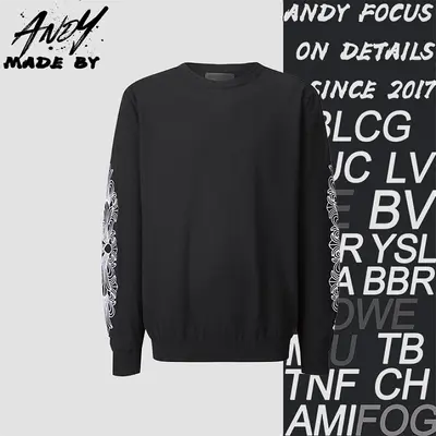 💰(300CNY) Knitted sweater with embroidered logos on both sleeves Item ID:110985-S
