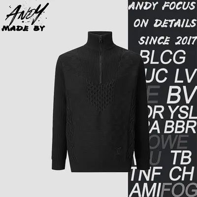💰(370CNY) Jacquard Embroidered Logo Half-Zip Polo Item ID:110997-S