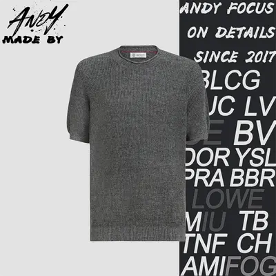 💰(260CNY) Ribbed Linen Cotton Knit Short Sleeve Item ID:111007