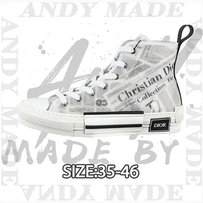💰(410CNY) B23 League High Top Series with White Newspaper Print Item ID:311007