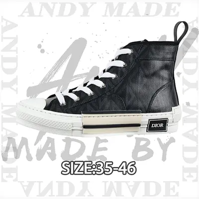 💰(410CNY) B23 League High-Top Series Black Satin Dark Pattern Oblique Style Item ID:311017
