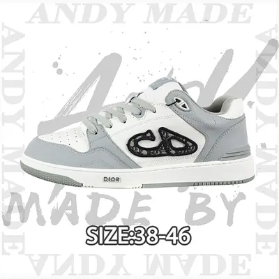 💰(450CNY) B57 New Casual Shoes, Couples Style, Glacier Gray-White, Low-Top Sneakers Item ID:311061