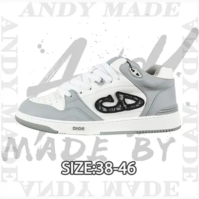 💰(450CNY) B57 New Casual Shoes, Couples Style, White Gray Haze, Mid-Top Sneakers Item ID:311070