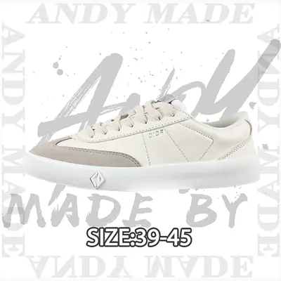💰(430CNY) B101 De Xun casual fashion sneakers in off-white and gray color block Item ID:311102