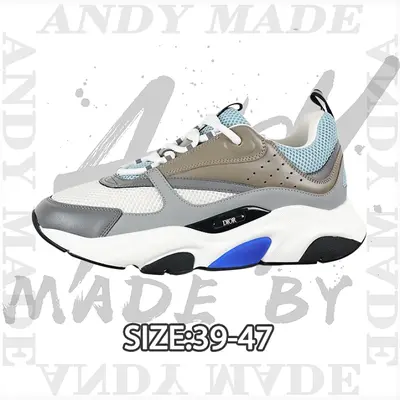 💰(450CNY) B22 Men's Casual Running Fashion Sneakers 'Gray Blue 27' Item ID:311141