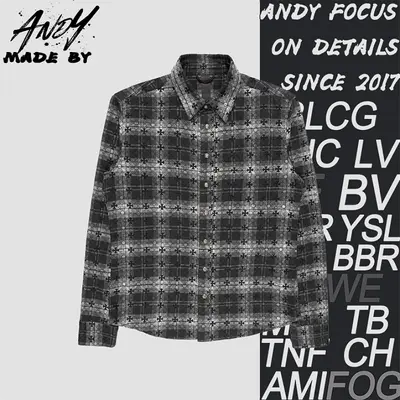💰(340CNY) Full-Print Plaid Cross Long-Sleeve Shirt Item ID:111025