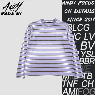 💰(240CNY) Light purple striped long-sleeve Item ID:111026