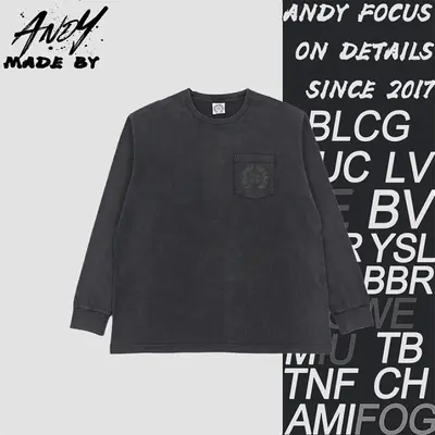 💰(250CNY) Shadow Cross Flower Arrow Printed Washed Long Sleeve Item ID:111036