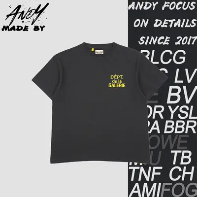 💰(190CNY) Short-sleeve shirt with faded yellow French print front and back Item ID:111037
