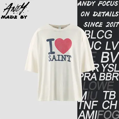 💰(210CNY) I love the SAINT letter print short-sleeve Item ID:111124
