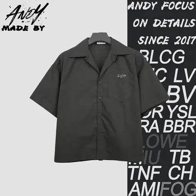 💰(250CNY) Short-sleeve shirt with mottled Gothic letter print Item ID:111125
