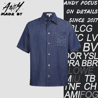 💰(270CNY)26FW Precollection Cotton Embroidered Denim Shirt Item ID: 111067-Z