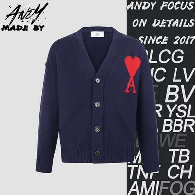 💰( 310CNY)26FW Red Heart ADC Wool Cardigan Item ID: 111082-Z