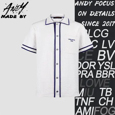 💰( 280CNY)26SS Waffle Knit Embroidered Logo Short-Sleeve Shirt Item ID: 111083-Z