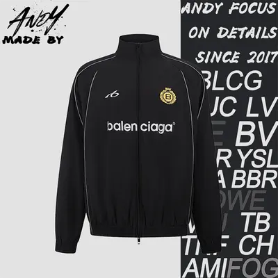 💰( 310CNY)26FW Soccer Embroidered Reflective Print Sports Jacket Iem ID:111103-Z