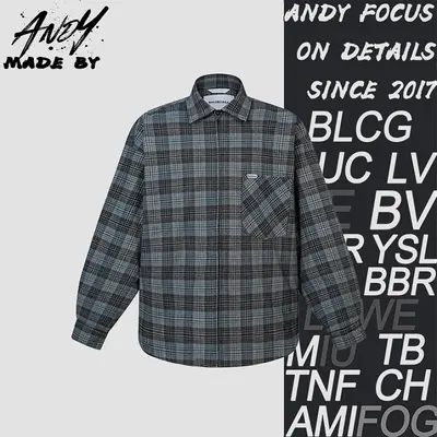 💰(410CNY) Blue-gray checkered quilted jacket Item ID:111133