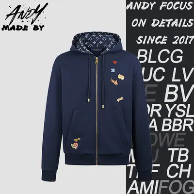 💰(350CNY)26FW Jacquard Logo CVD Zip-Up Hoodie Iem ID:111143-Z