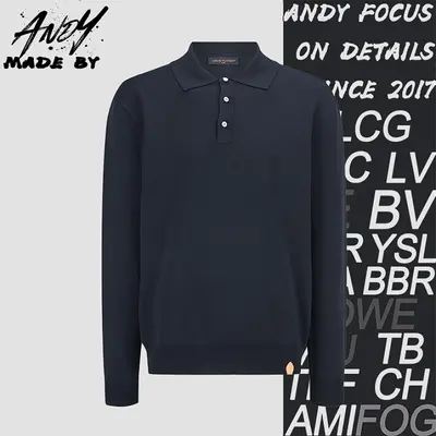 💰(310CNY)Leather Label Embroidered Knit Polo Shirt Iem ID:111147-S