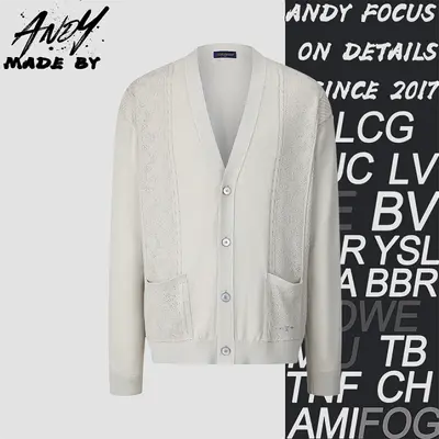 💰(340CNY)Jacquard Logo Knit Cardigan Iem ID:111153-S