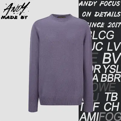 💰( 320CNY)Solid Color Knit Sweater with Leather Label at the Back Neck Iem ID:111186-S