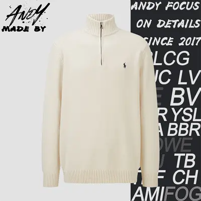 💰( 280CNY)Half-Zip Logo Knit Sweater Iem ID:111196-S