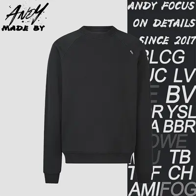 💰(280CNY)Heavyweight Terry Cloth Sweatshirt with Fabric Label Iem ID:111205-S