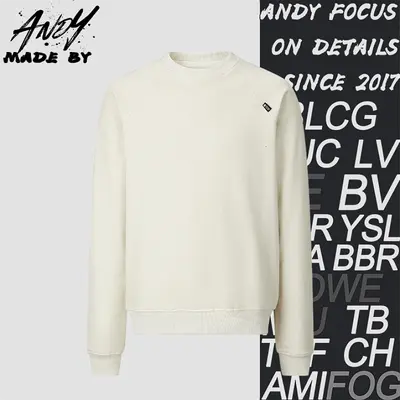 💰(280CNY)Heavyweight Terry Cloth Sweatshirt with Fabric Label Iem ID:111206-S