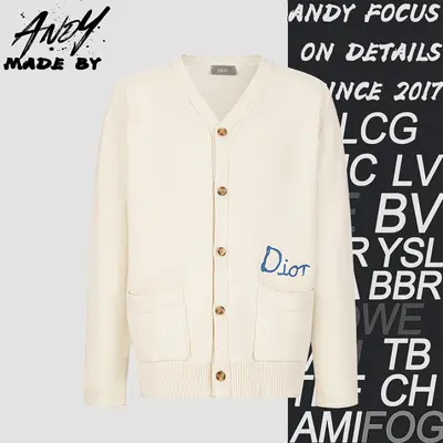 💰(340CNY)Friends Embroidered Cotton Blend Button-Down Cardigan Iem ID:111225-S