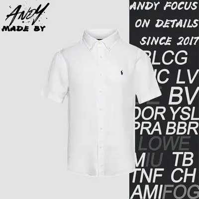 💰(280CNY) Small horse logo linen short-sleeved shirt Item ID:110387