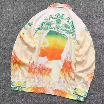 ¥116 CASABLANCA SHIRT 211051539(im 170cm 55kg i wear size L in the phot)