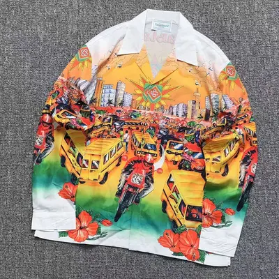 ¥116 CASABLANCA SHIRT 211052739(im 170cm 55kg i wear size L in the phot)
