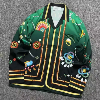 ¥116 CASABLANCA SHIRT 211051439(im 170cm 55kg i wear size L in the phot)