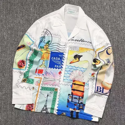 ¥116 CASABLANCA SHIRT 211051339(im 170cm 55kg i wear size L in the phot)