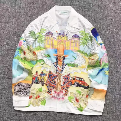 ¥116 CASABLANCA SHIRT 211052039(im 170cm 55kg i wear size L in the phot)