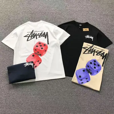 ￥85 STUSSY T-SHIRT 112073221 （im 170cm 57kg i wear size M in the phot）