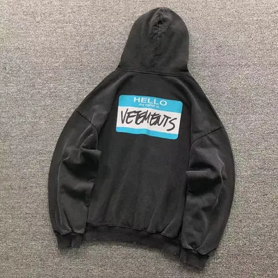 ¥255 VETEMENTS HOODIE 412134517(im 170cm 57kg i wear size S in the phot)