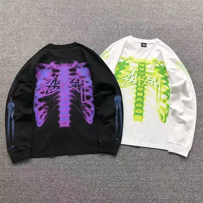 ￥168 STUSSY LONG SLEEVED 412150877（im 170cm 57kg i wear size S in the phot）