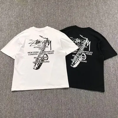 ￥115 STUSSY T-SHIRT 412141777（im 170cm 57kg i wear size M in the phot）