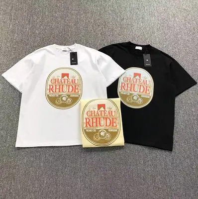 ¥105 RHUDE T-SHIRT 412192117(im 170cm 57kg i wear size in M the phot)
