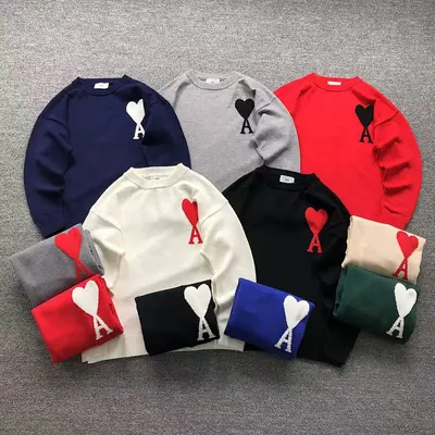 ¥148 AMI SWEATER 212190117(im 170cm 57kg i wear size S in the phot)
