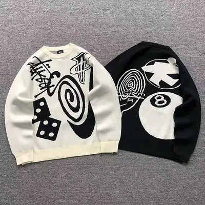 ￥178 STUSSY SWEATER 412200177（im 170cm 57kg i wear size S in the phot）