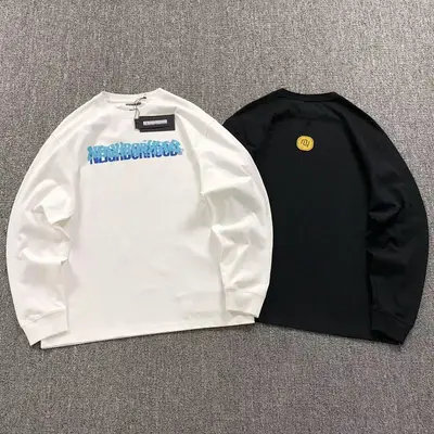 ￥108 NEIGHBORHOOD LONG SLEEVED 412234302（im 170cm 57kg i wear size L in the phot）