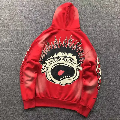 ￥165 HELLSTAR HOODIE 212240617（im 170cm 57kg i wear size S in the phot）