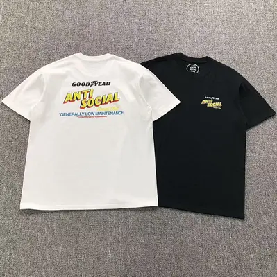 ¥85 ANTI SOCIAL SOCIAL CLUB T-SHIRT 31141802(im 170cm 57kg i wear size L in the phot)