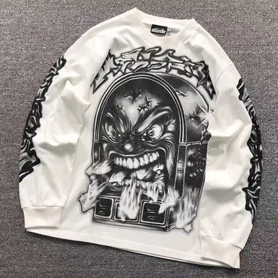 ￥188 HELLSTAR LONG SLEEVED 31160272 （im 170cm 57kg i wear size M in the phot）