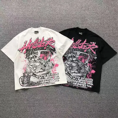 ¥95 HELLSTAR T-SHIRT 411101317(im 170cm 57kg i wear size M in the phot)